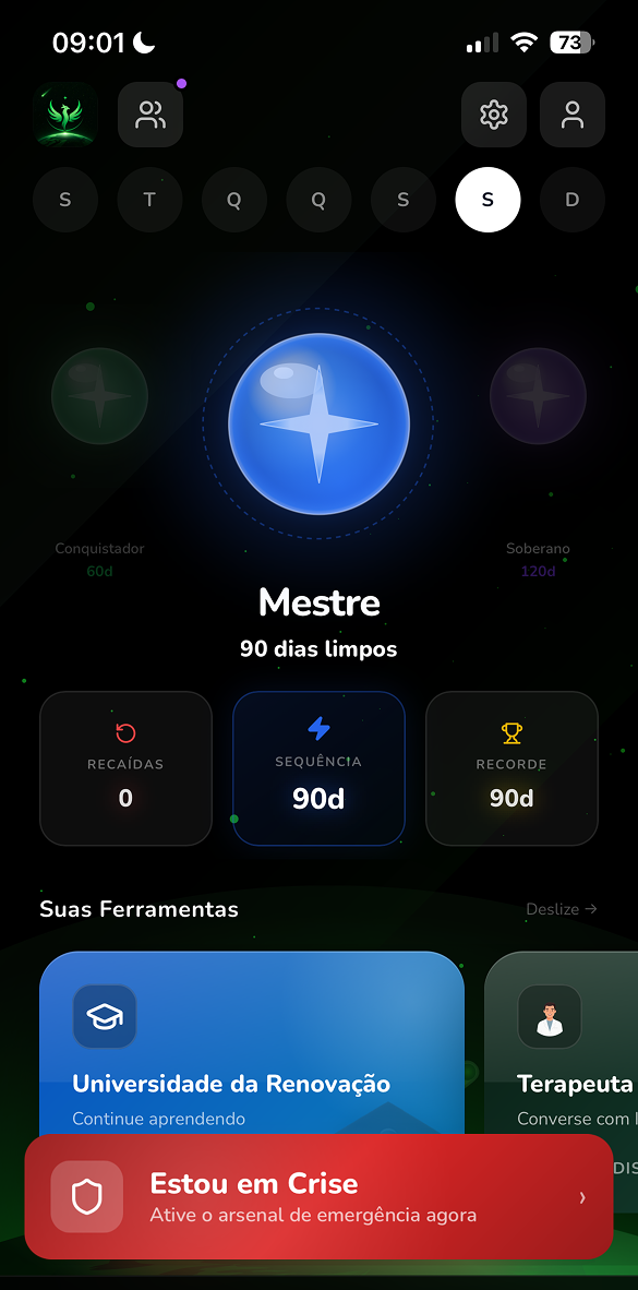 Dashboard do RENOVO