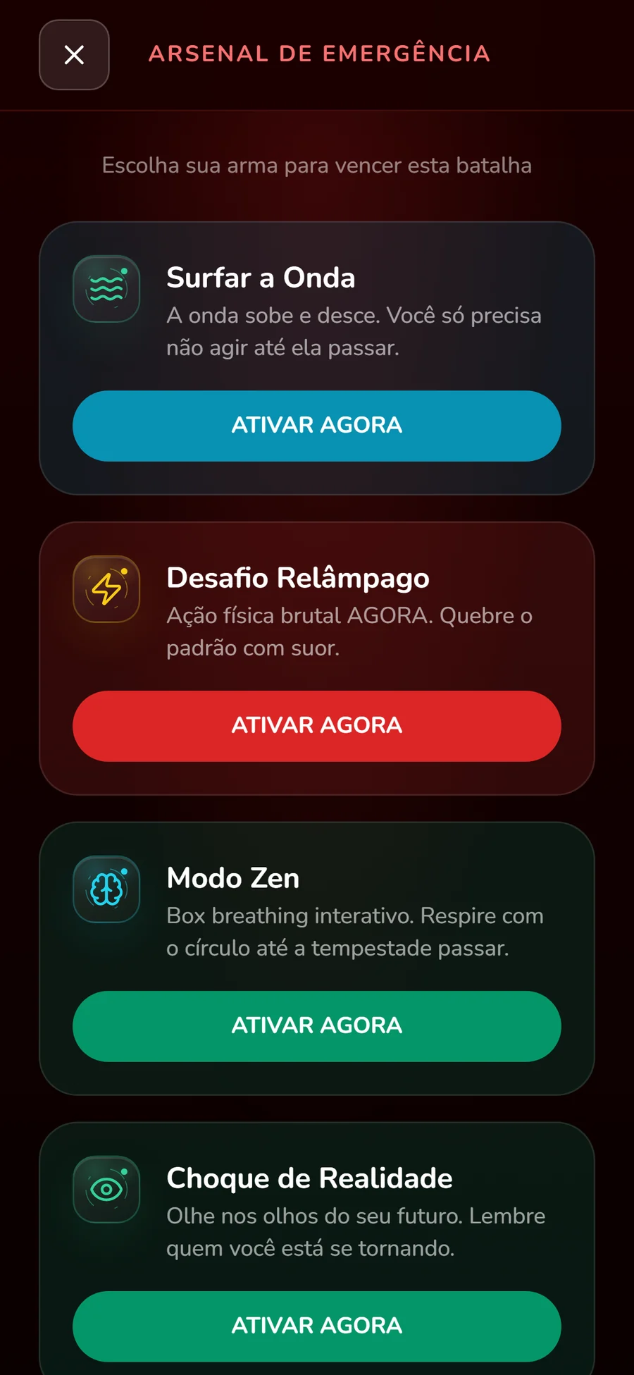 Arsenal de emergência do RENOVO
